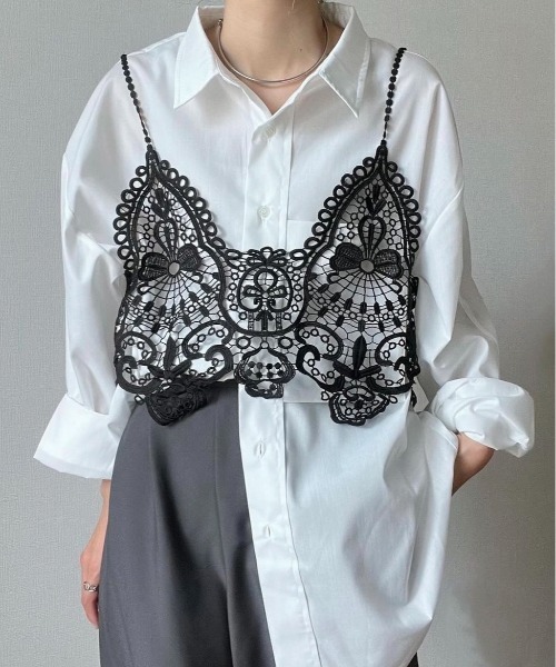 ヘムレースキャミソール（BABYLONE）｜ルミネのファッション通販 ヘム