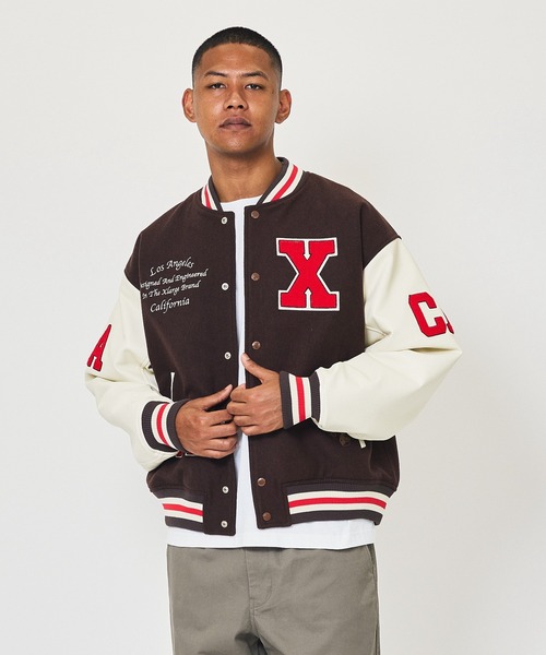 XLARGE（エクストララージ）の「OG LOGO VARSITY JACKET（スタジャン