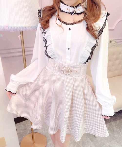 ROJITA（ロジータ）の「ハートバックルラッフルフリルブラウス（シャツ