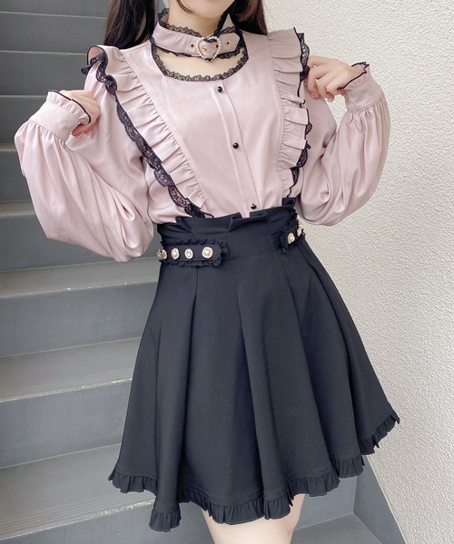 ROJITA（ロジータ）の「ハートバックルラッフルフリルブラウス（シャツ