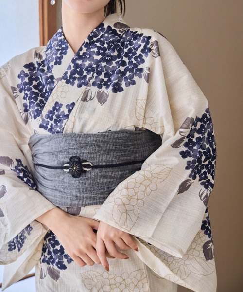 hinari（ヒナリ）の「hinari × utatane浴衣セット 紫陽花（浴衣）」 - WEAR