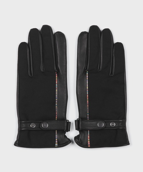 シグネチャーストライプ パイピングウール グローブ【250751 TSG