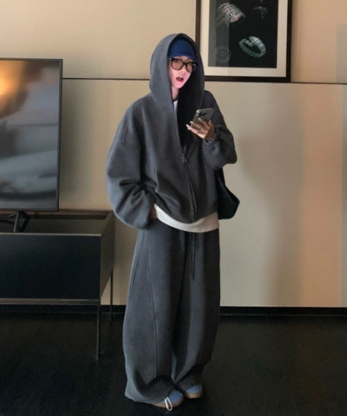 オーバーサイズ スウェット セットアップ 上下セット（セットアップ