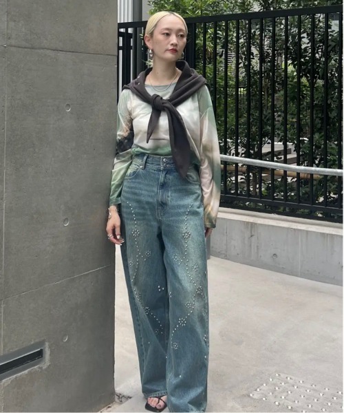 Silvia Conde Olivan×Ameri SHEER TOP（Tシャツ/カットソー）｜Ameri