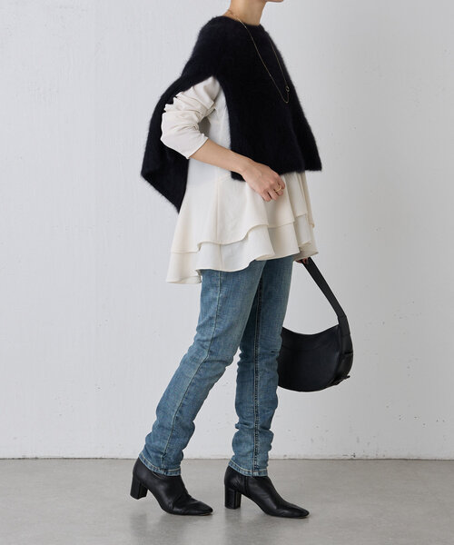 BEARDSLEY（ビアズリー）の「ファーニットポンチョ（ニット/セーター