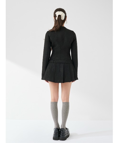Darich（ダーリッチ）の「ボックスプリーツツイードミニワンピース