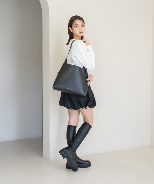 Imogen イモージェン チャンキープラットフォームロングブーツ（ブーツ