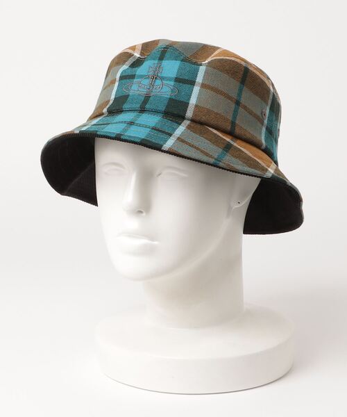 Vivienne Westwood チェック柄ウールハット Vivienne Westwood