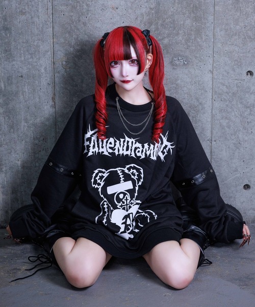 Amilige（アミリージュ）の「チェーンネックレスベアプリント