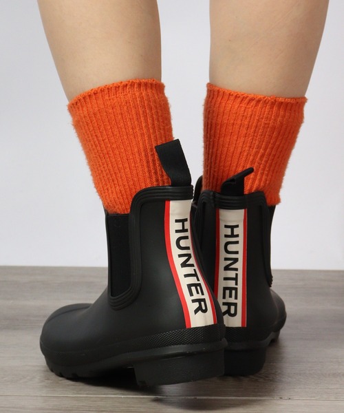 HUNTER オリジナル チェルシー トリコロールカラーロゴ バック