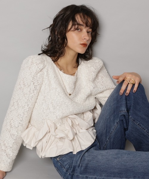 裾バルーンブラウス（シャツ/ブラウス）｜CADUNE（カデュネ）の