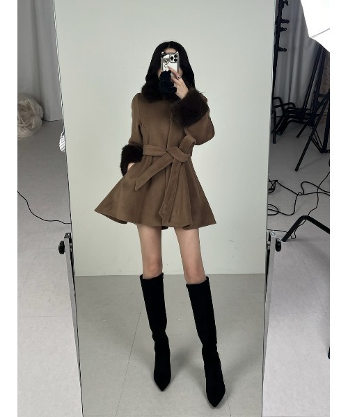 Darich（ダーリッチ）の「ウエストベルトメルトンコート（その他