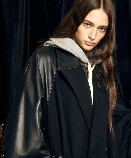 UNISEX》Sheep Leather Prime-Over Ulster Coat/シープレザープライム