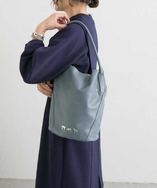 ear PAPILLONNER】本革アニマルパーツバケットバッグ