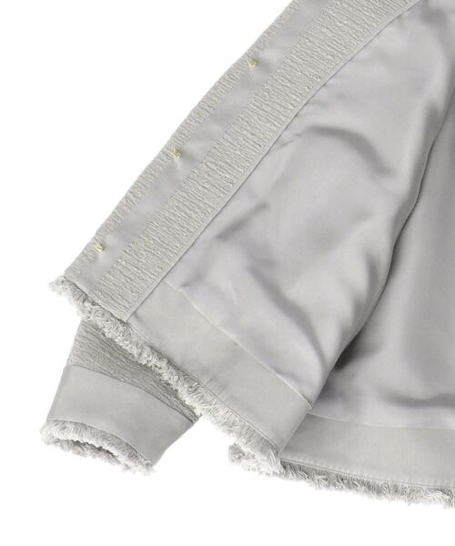 Drawer（ドゥロワー）の「Drawer フリンジノーカラージャケット（ノー