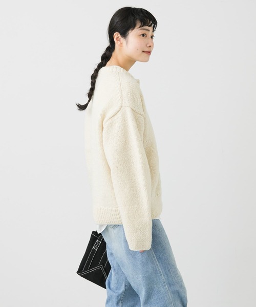 かぐれ（カグレ）の「ペルークルーネックカーディガン（ニット