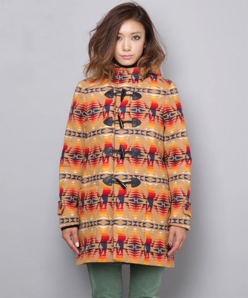 PENDLETON×HYS TIMES総柄 ダッフルコート（ダッフルコート）｜HYSTERIC