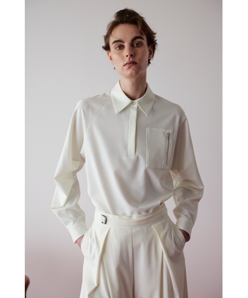 RIM.ARK（リムアーク）の「Sleeve tuck asymmetry tops（シャツ
