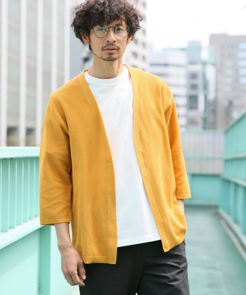 GLOBAL WORK（グローバルワーク）の「カノコドライニットカーデ7分袖