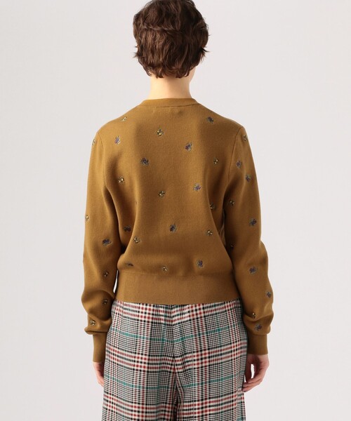 caban（キャバン）の「□コットンカシミヤ エンブロイダリークルー