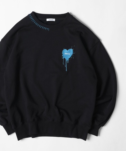 HEART LOGO STITCH SWEAT / ハートロゴスウェット（スウェット