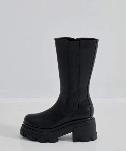 STUDIOUS/ステュディオス】Side Goa Middle Boots/サイドゴアミドル