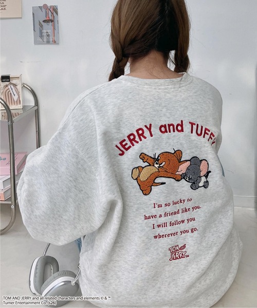 セール】☆アクリルキーホルダー付き トムとジェリー スウェットプル