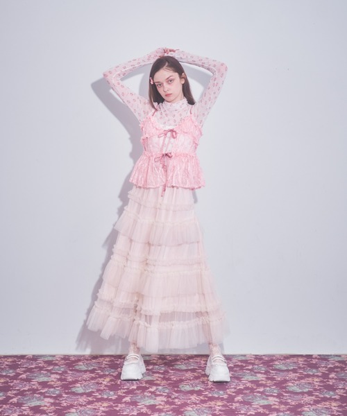 ドーリーレースリボンキャミビスチェ（キャミソール）｜Lovilyn