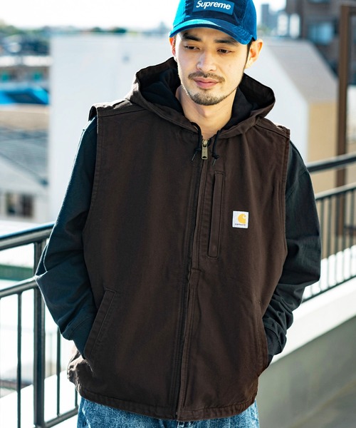 Carhartt（カーハート）の「Carhartt ダック裏地フリースフードベスト