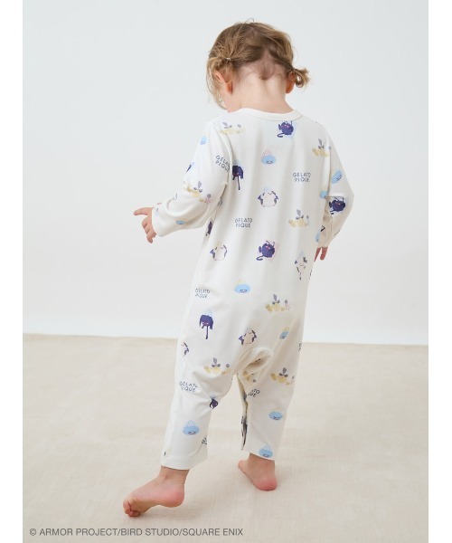 ドラゴンクエスト】【ベビー】アソートモンスター総柄ロンパース