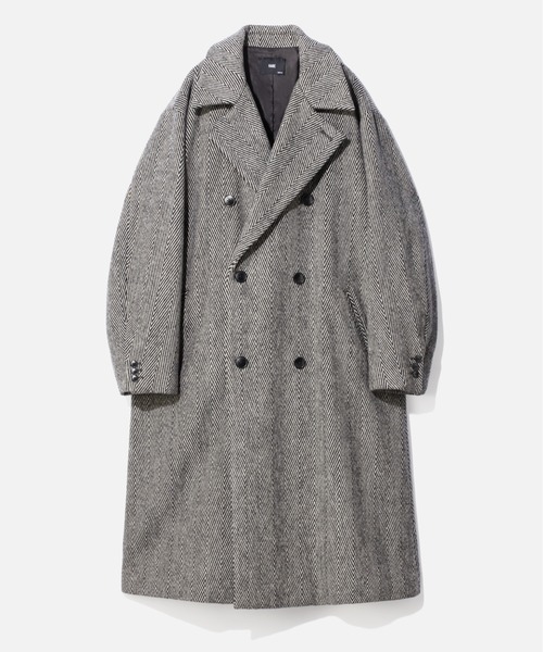 HARE（ハレ）の「ウールダブルブレストコート(HARE)（ステンカラー