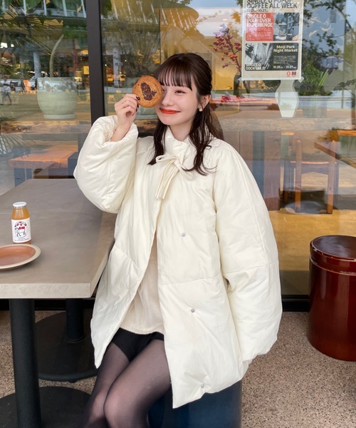 中綿リボンミドルコート（ブルゾン）｜hinari（ヒナリ）のファッション