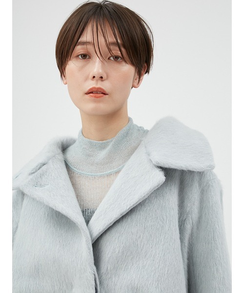 FRAY I.D（フレイアイディー）の「モヘヤシャギーハーフコート（その他