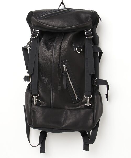 DECADE（ディケイド）の「レザーxコーデュラナイロン・バックパック