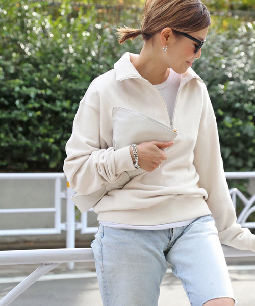 セール】【CELERI/セルリ】ハーフジップ スウェット（スウェット