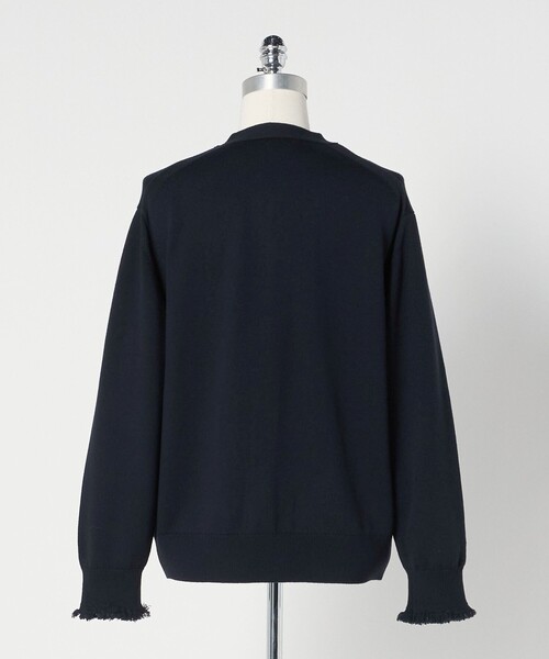 セール】＜LOEFF＞9ゲージ フリンジ カーディガン UNISEX（ニット
