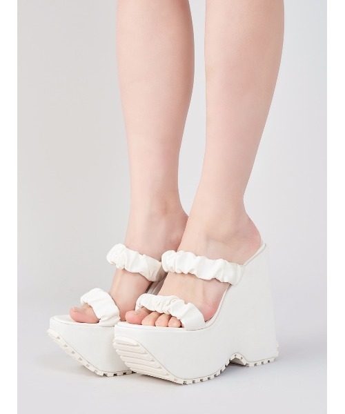 サテンプラットフォームサンダル（サンダル）｜Darich（ダーリッチ）の