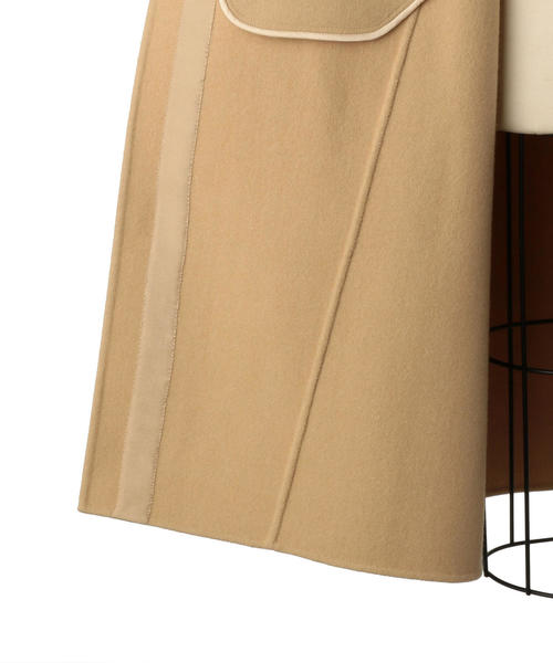 Drawer（ドゥロワー）の「Drawer ウールカシミヤ2WAYノーカラーコート