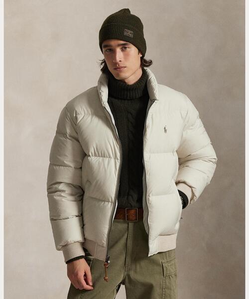 テクスチャード リップストップ ダウン ジャケット（ダウンジャケット