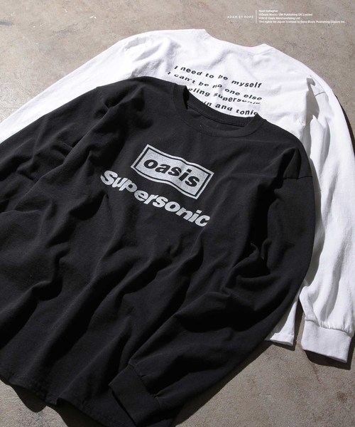 oasis for ADAM ET ROPE'】SONG LYRICS T-shirt(長袖)（Tシャツ