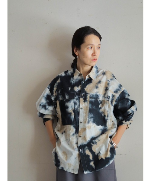 FIL DE FER（フィルデフェール）の「注染ローン Wポケットシャツ