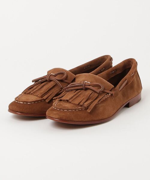 フリンジトリム スエード ローファー（ローファー）｜POLO RALPH