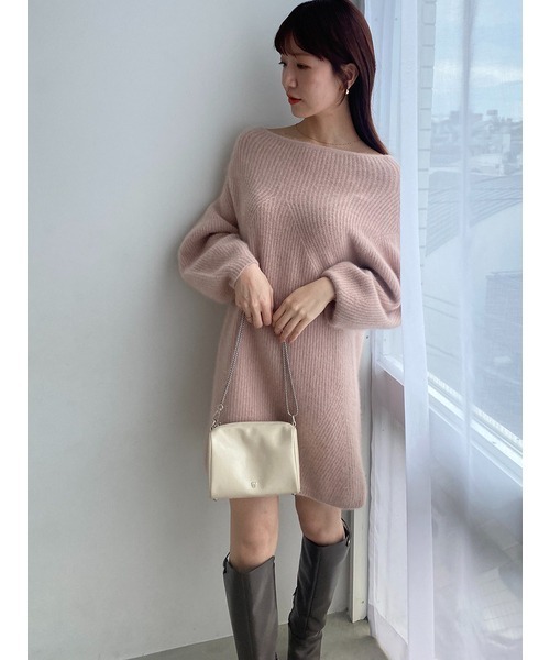 SNIDEL（スナイデル）の「ラクーンミニニットワンピース（ワンピース