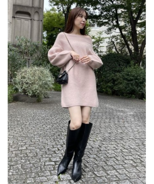 SNIDEL（スナイデル）の「ラクーンミニニットワンピース（ワンピース