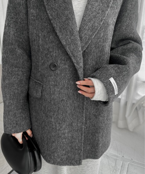 lawgy（ラウジー）の「handmade herringbone jacket outer