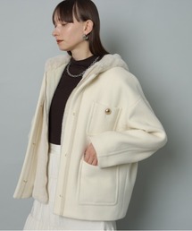 CADUNE（カデュネ）の「ノーカラーポケットコート（ダウンジャケット