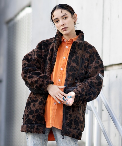 X-girl（エックスガール）の「DALMATIAN OUTDOOR BOA RIDERS JACKET