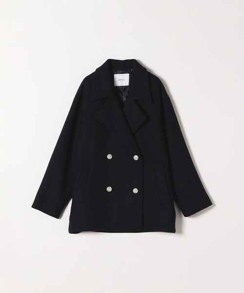 セール】SHIPS any: ウール ミックス コクーン ショート Pコート