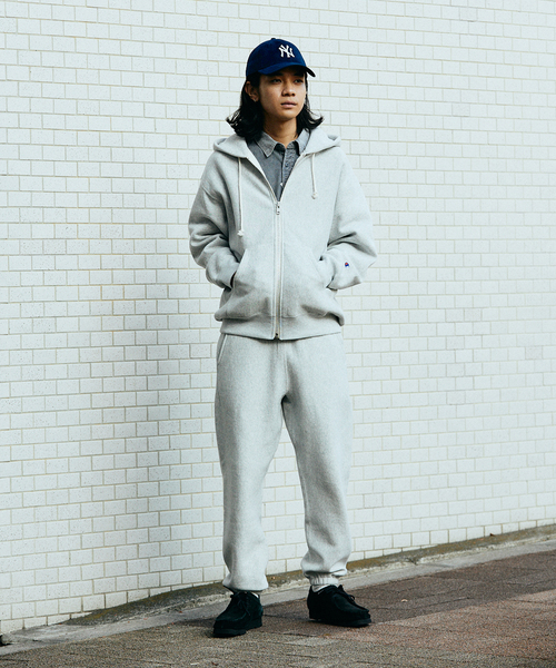 セール】【CHAMPION / チャンピオン】別注 SOLID ZIP SWEAT HOODIE