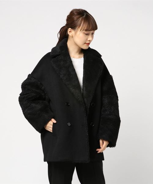 CLANE（クラネ）の「BOA COMBINATION COCOON P COAT（ピーコート